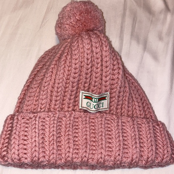 Pink Pompom Gucci Hat